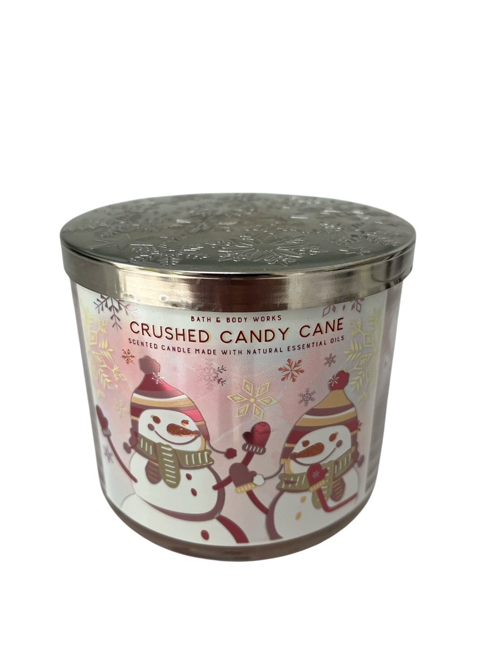 Bath & Body Works Crushed Candy Cane 3 Wick Candle NWT